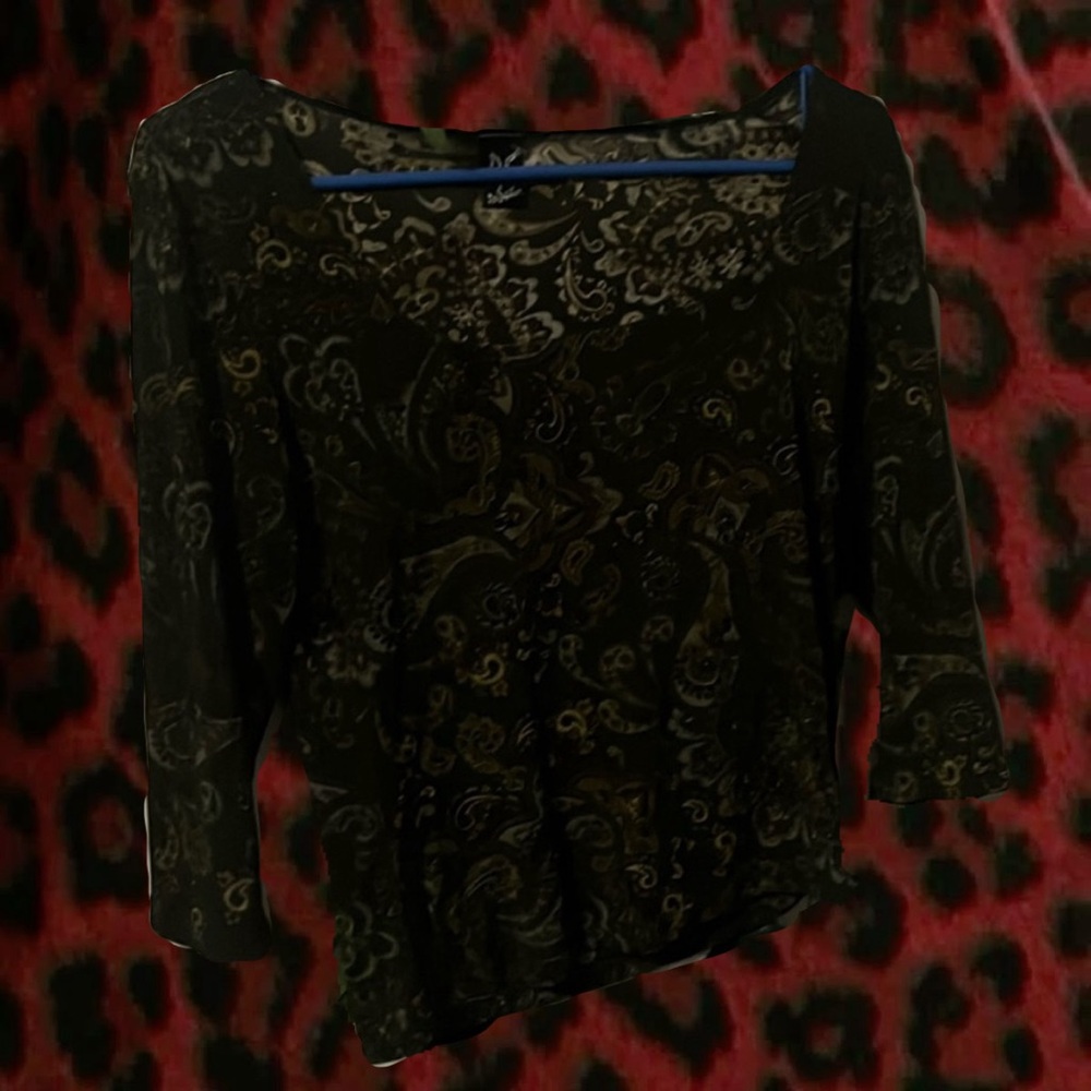 PS whimsigoth Vintage 90s Sheer Witchy Shirt